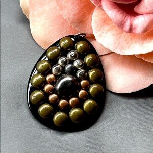 🖤Vintage handmade statement pendant